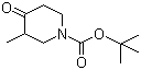 structure of CAS# 181269-69-2, tert-Butyl 3-methyl-4-oxopiperidine-1-carboxylate