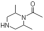 1-乙酰基-2,6-二甲基哌嗪分子结构 (CAS 181576-27-2)
