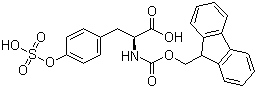 结构式 CAS# 181952-24-9, N-[(9H-芴-9-基甲氧基)羰基]-O-(羟基磺酰基)-L-酪氨酸
