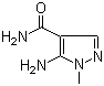 结构式 CAS# 18213-75-7, 5-氨基-1-甲基吡唑-4-甲酰胺