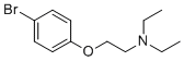 2-(4-bromophenoxy)-N,N-diethylethanamine molecular structure (CAS 1823-62-7)