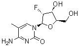 2'-Deoxy-2'-fluoro-5-methylcytidine molecular structure (CAS 182495-80-3)