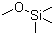 Trimethylmethoxysilane molecular structure (CAS 1825-61-2)