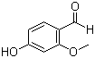 structure of CAS# 18278-34-7, 4-Hydroxy-2-methoxybenzaldehyde;4-Hydroxy-o-anisaldehyde