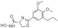 (4R)-2-(3,4-Dimethoxy-5-propylphenyl)-4,5-dihydro-N-hydroxy-4-oxazolecarboxamide molecular structure (CAS 183298-68-2)