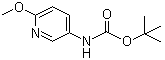 tert-Butyl N-(6-methoxypyridin-3-yl)carbamate molecular structure (CAS 183741-80-2)