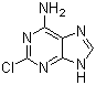 结构式 CAS# 1839-18-5, 2-氯-6-氨基嘌呤; 2-氯腺嘌呤