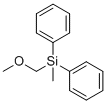 structure of CAS# 18407-48-2, (Methoxymethyl)(methyl)diphenylsilane