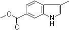 3-Methyl-1H-indole-6-carboxylic acid methyl ester molecular structure (CAS 184151-49-3)