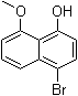 结构式 CAS# 184221-86-1, 1-溴-5-甲氧基-4-萘酚