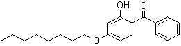structure of CAS# 1843-05-6, Octabenzone;Ultraviolet Absorber UV-531; 2-Hydroxy-4-n-octoxybenzophenone; 2-Hydroxy-4-n-octyloxybenzophenone; 2'-Hydroxy-4'-n-octyloxybenzophenone; 2-Hydroxy-4-(octyloxy)benzophenone; [2-Hhydroxy-4-(octyloxy)phenyl]phenylmethanone