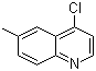 结构式 CAS# 18436-71-0, 4-氯-6-甲基喹啉