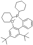 structure of CAS# 1848244-75-6, [2',4'-Bis(1,1-dimethylethyl)-6'-methoxy[1,1'-biphenyl]-2-yl]dicyclohexylphosphine