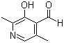structure of CAS# 1849-49-6, 3-Hydroxy-2,5-dimethyl-4-pyridinecarboxaldehyde