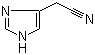 structure of CAS# 18502-05-1, 1H-Imidazole-5-acetonitrile;4(5)-Cyanomethylimidazole