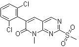 6-(2,6-二氯苯基)-8-甲基-2-甲基磺酰基-8H-吡啶并[2,3-d]嘧啶-7-酮分子结构 (CAS 185039-48-9)