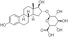 雌三醇-16beta-D-葡糖苷酸分子结构 (CAS 1852-50-2)