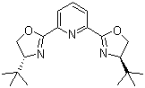 structure of CAS# 185346-17-2, 2,6-Bis[(4R)-4-tert-butyl-2-oxazolin-2-yl]pyridine