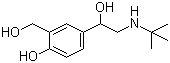 结构式 CAS# 18559-94-9, 沙丁胺醇; 1-(4-羟基-3-羟甲基苯基-2-(叔丁氨基)乙醇