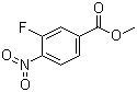 structure of CAS# 185629-31-6, Methyl 3-fluoro-4-nitrobenzoate;3-Fluoro-4-nitrobenzoic acid methyl ester