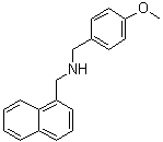 N-[(4-Methoxyphenyl)methyl]-1-naphthalenemethanamine molecular structure (CAS 185669-79-8)