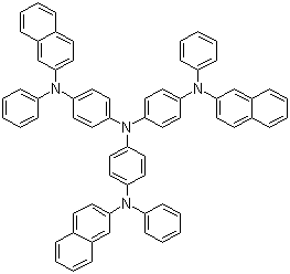 4,4',4''-三[2-萘基苯基氨基]三苯基胺分子结构 (CAS 185690-41-9)