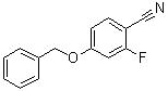 structure of CAS# 185836-35-5, 2-Fluoro-4-(phenylmethoxy)benzonitrile;2-Fluoro-4-phenylmethoxybenzonitrile; 4-Benzyloxy-2-fluorobenzonitrile