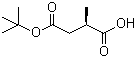 structure of CAS# 185836-75-3, (2R)-2-Methylbutanedioic acid 4-tert-butyl ester