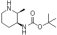 结构式 CAS# 1860012-45-8, N-[(2S,3S)-2-甲基哌啶-3-基]氨基甲酸叔丁酯