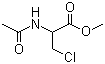 结构式 CAS# 18635-38-6, N-乙酰基-3-氯丙氨酸甲酯; 2-乙酰氨基-3-氯丙酸甲酯
