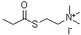 Propionylthiocholine iodide molecular structure (CAS 1866-73-5)