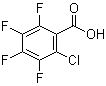 structure of CAS# 1868-80-0, 2-Chloro-3,4,5,6-tetrafluorobenzoic acid;NSC 21632