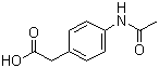 结构式 CAS# 18699-02-0, 阿克他利; 4-乙酰胺基苯乙酸