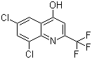 6,8-Dichloro-2-(trifluoromethyl)quinolin-4-ol molecular structure (CAS 18706-23-5)