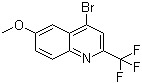 结构式 CAS# 18706-38-2, 4-溴-6-甲氧基-2-(三氟甲基)喹啉
