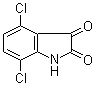 structure of CAS# 18711-13-2, 4,7-Dichloro-1H-indole-2,3-dione;4,7-Dichloroisatin