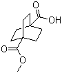 4-(Methoxycarbonyl)bicyclo[2.2.2]octane-1-carboxylic acid molecular structure (CAS 18720-35-9)
