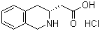 structure of CAS# 187218-03-7, (R)-1,2,3,4-Tetrahydro-3-isoquinolineacetic acid hydrochloride