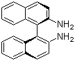 structure of CAS# 18741-85-0, (R)-(+)-2,2'-Diamino-1,1'-binaphthalene;(R)-(+)-1,1'-Binaphthyl-2,2'-diamine; (R)-(+)-1,1'-Bi(2-naphthylamine)