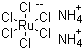 Diammonium hexachlororuthenate molecular structure (CAS 18746-63-9)