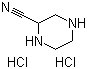 structure of CAS# 187589-35-1, 2-Piperazinecarbonitrile dihydrochloride;2-Cyanopiperazine dihydrochloride