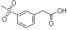 3-甲烷磺酰基苯乙酸分子结构 (CAS 1877-64-1)