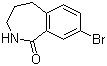 8-Bromo-2,3,4,5-tetrahydro-1H-2-benzazepin-1-one molecular structure (CAS 187833-72-3)
