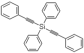 structure of CAS# 18784-61-7, Diphenylbis(phenylethynyl)silane;Diphenylbis(phenylethynyl)-silane; Bis(phenylethynyl)diphenylsilane; Di(phenylethynyl)diphenylsilane; 1,1'-[Bis(2-phenylethynyl)silylene]bisbenzene