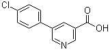 结构式 CAS# 187999-33-3, 5-(4-氯苯基)烟酸