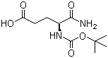 structure of CAS# 18800-74-3, 4-tert-Butoxycarbonylamino-4-carbamoylbutyric acid;Boc-Glu-NH2