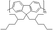 structure of CAS# 188201-16-3, Poly[9,9-bis-(2-ethylhexyl)-9H-fluorene-2,7-diyl];Poly[9,9-di-(2'-ethylhexyl)fluorenyl-2,7-diyl]