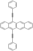structure of CAS# 18826-29-4, 5,12-Bis(phenylethynyl)naphthacene