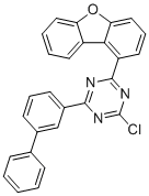 结构式 CAS# 1883265-36-8, 2-([1,1'-联苯]-3-基)-4-氯-6-(二苯并[b,d]呋喃-1-基)-1,3,5-三嗪