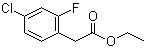 Ethyl 4-chloro-2-fluorobenzeneacetate molecular structure (CAS 188424-98-8)